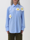 Msgm Shirt  Woman Color Gnawed Blue