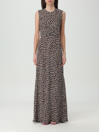 Msgm Dress In Brown