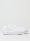 Armani Exchange White Leather Sneaker In White