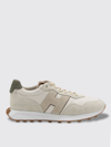 Hogan H601 Panelled Suede Sneakers In Beige