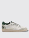 Golden Goose White Cow Leather Vamp Sneakers With Unique Used And Dirty Effect In White