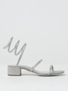 RENÉ CAOVILLA HEELED SANDALS RENE CAOVILLA WOMAN COLOR SILVER,408670061