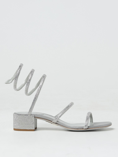 René Caovilla Heeled Sandals Rene Caovilla Woman Color Silver