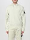Stone Island Cotton Sweatshirt 64151 In Forest Green