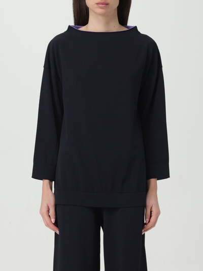 Liviana Conti Sweater  Woman Color Blue In Schwarz 1