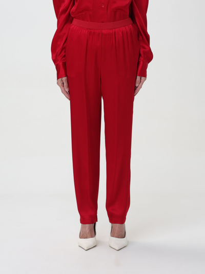 Semicouture Trousers  Woman Colour Red