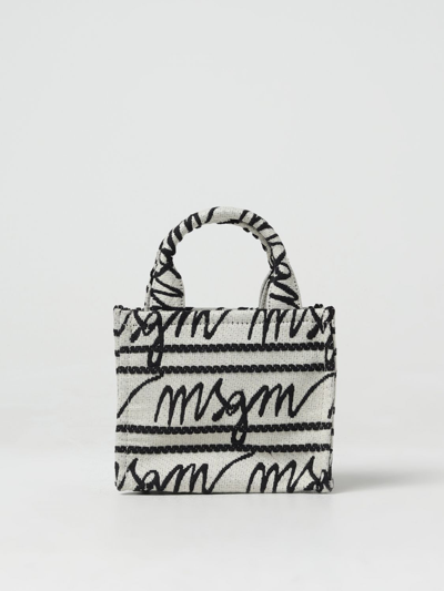 Msgm Crossbody Bags  Woman Colour Beige In White