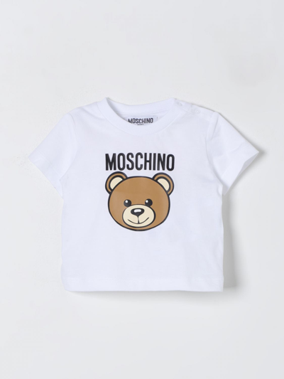 Moschino Baby T恤  儿童 颜色 白色 In White