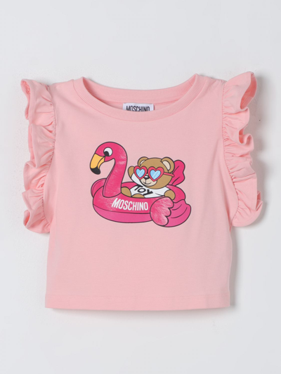 Moschino Kid T恤  儿童 颜色 粉色 In Pink