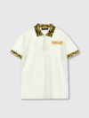 YOUNG VERSACE POLO SHIRT YOUNG VERSACE KIDS COLOR WHITE,F31960001