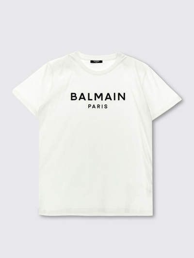 Balmain Babies' T恤  Kids 儿童 颜色 白色 In White