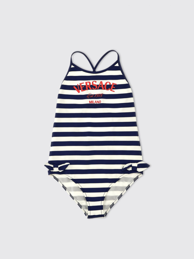 Young Versace Swimsuit  Kids Color Striped