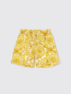 YOUNG VERSACE SHORTS YOUNG VERSACE KIDS COLOR YELLOW,F32912003