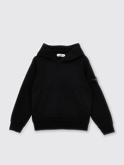 STONE ISLAND JUNIOR SWEATER STONE ISLAND JUNIOR KIDS COLOR BLACK,F14327002