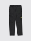 Stone Island Junior Pants  Kids Color Black