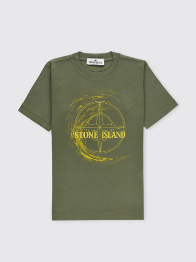 Stone Island Junior T-shirt  Kids Color Grass Green