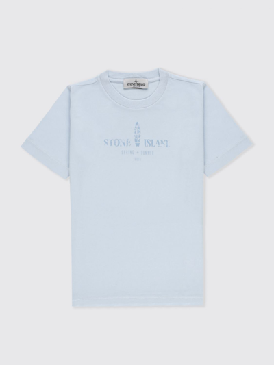 Stone Island Junior T-shirt  Kids Color Sky Blue