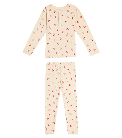 Liewood Kids' Wilhelm Printed Cotton-blend Pajamas In Pink