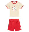 JELLYMALLOW WATCH TERRY T-SHIRT AND SHORTS SET
