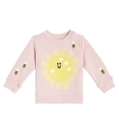 Stella Mccartney Baby Printed Cotton Sweatshirt In Multicoloured