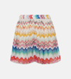 Missoni Zigzag Lurex Shorts In White