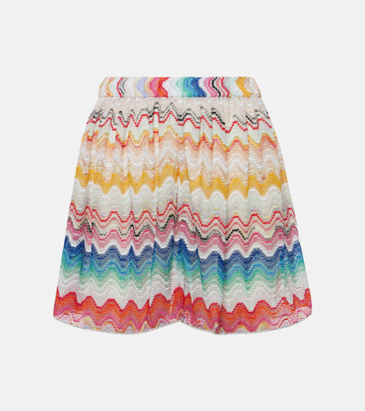 Missoni Zigzag Lurex Shorts In Multicoloured