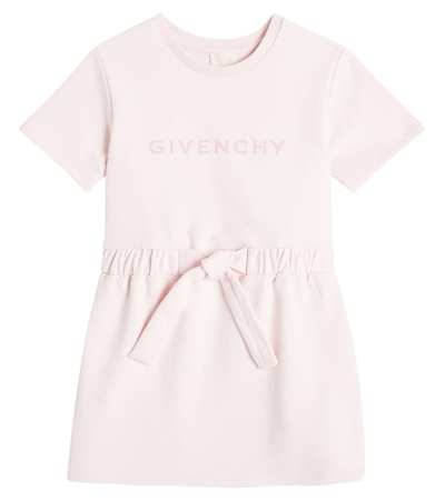 Givenchy Kids' Logo Cotton-blend Dress In Pink