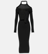 Jacquemus La Robe Doble Wool-blend Midi Dress In Black
