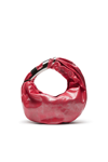 Diesel Grab-d Hobo S Leather Shoulder Bag In Rosa