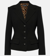 Dolce & Gabbana Single-breasted Virgin Wool Blazer In Black