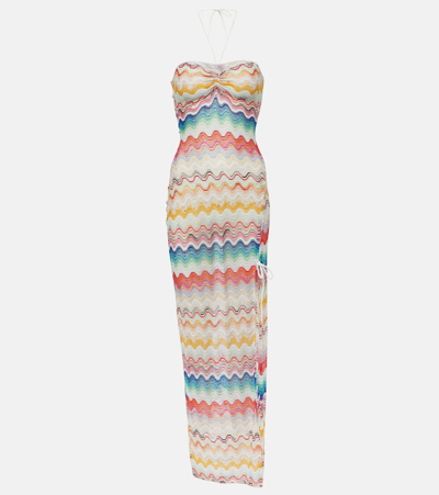 Missoni Striped Maxi Dress In Multicoloured