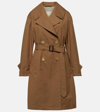 MAX MARA COTTON-BLEND TWILL TRENCH COAT