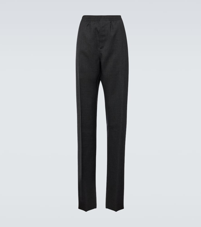 Givenchy Wool Straight Pants In Grey