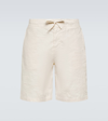 FRESCOBOL CARIOCA SERGIO LINEN-BLEND BERMUDA SHORTS