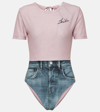 Acne Studios Etee Printed Bikini Bottoms In Pink