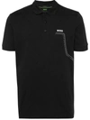 Hugo Boss Boss Cotton-piqué Polo Shirt In Black