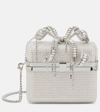SELF-PORTRAIT THE BOW MICRO EMBELLISHED TOTE BAG