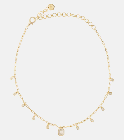 Shay Jewelry Diamond Illusion 18kt Gold Choker With Diamonds