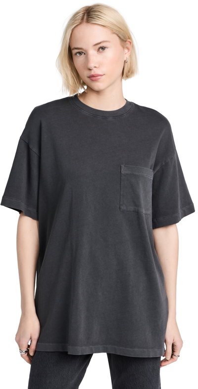 Madewell Boyfriend Pocket Tee Black Coal