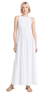 87origins Fehintola Pleat Dress White In White