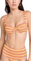 Solid & Striped Lilo Bikini Top Sorbet Stripe In Sorbet Stripe