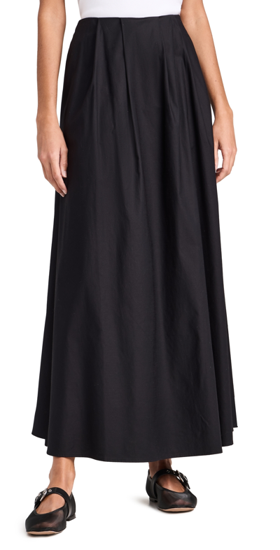 Reformation Women's Lucy Cotton Maxi Skirt In Black