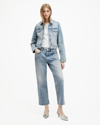 ALLSAINTS ALLSAINTS IDA CROPPED STRAIGHT DENIM JEANS