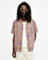 ALLSAINTS ALLSAINTS YUCCA BRODERIE PRINTED RELAXED FIT SHIRT