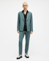 Allsaints Moad Slim Fit Stretch Blazer In Petrol Blue