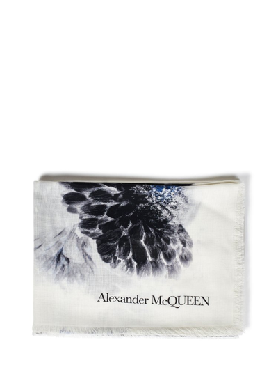 Alexander Mcqueen Graphic Printed Scarf In Multi