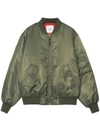 Anine Bing Leon Bomber In Green Polyester In Green