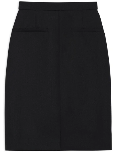 Anine Bing Vena Front-slit Skirt In Black