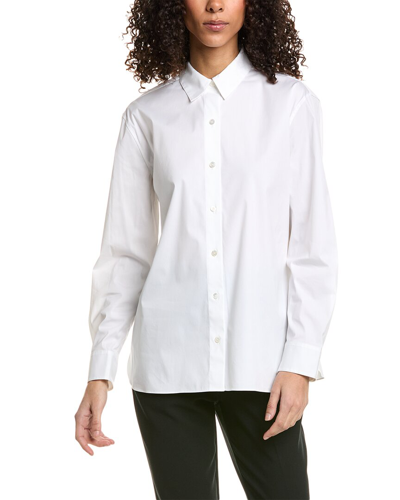 Theory Classic Menswear Shirt In White