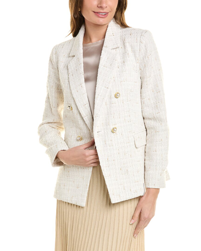 Nanette Lepore Nanette  Tweed Jacket In White